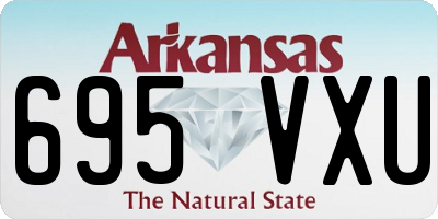 AR license plate 695VXU
