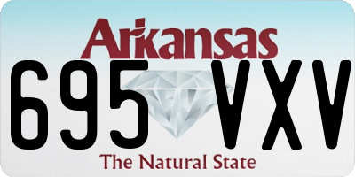 AR license plate 695VXV