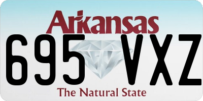 AR license plate 695VXZ