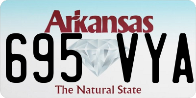 AR license plate 695VYA