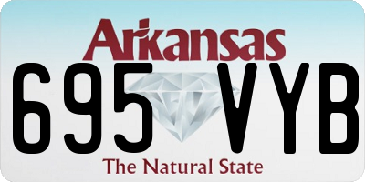AR license plate 695VYB