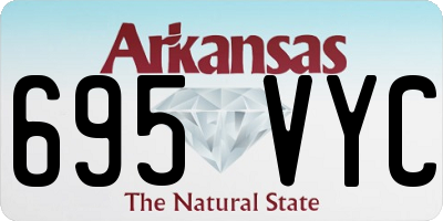 AR license plate 695VYC