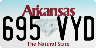 AR license plate 695VYD