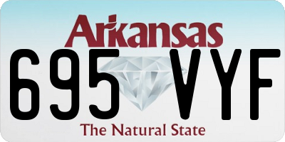 AR license plate 695VYF