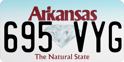 AR license plate 695VYG