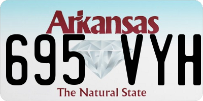 AR license plate 695VYH