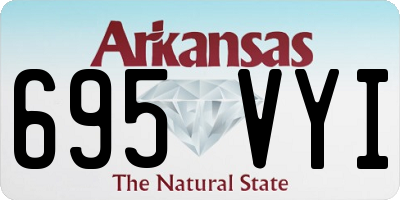 AR license plate 695VYI