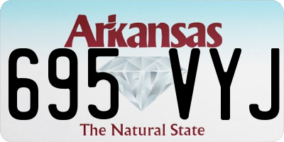 AR license plate 695VYJ