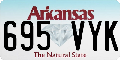 AR license plate 695VYK