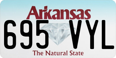 AR license plate 695VYL