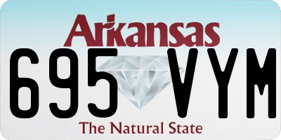 AR license plate 695VYM