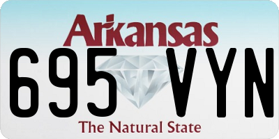 AR license plate 695VYN