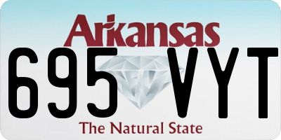 AR license plate 695VYT