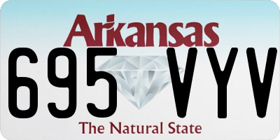 AR license plate 695VYV
