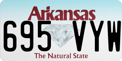 AR license plate 695VYW