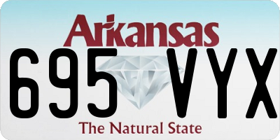 AR license plate 695VYX