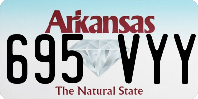 AR license plate 695VYY