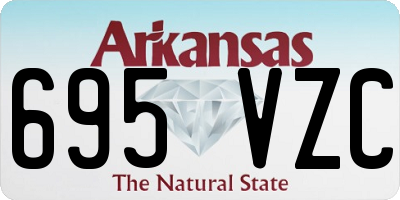 AR license plate 695VZC
