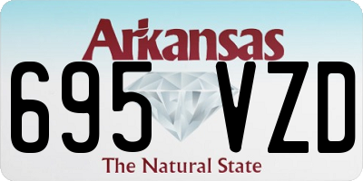 AR license plate 695VZD