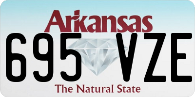 AR license plate 695VZE