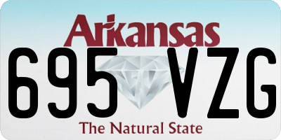 AR license plate 695VZG