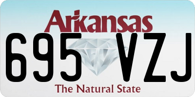 AR license plate 695VZJ