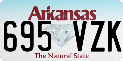 AR license plate 695VZK