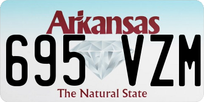 AR license plate 695VZM