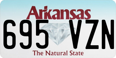 AR license plate 695VZN