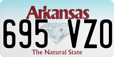 AR license plate 695VZO