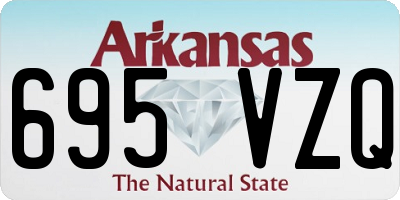 AR license plate 695VZQ