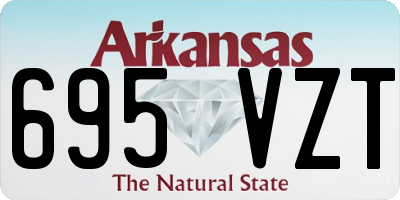 AR license plate 695VZT