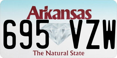 AR license plate 695VZW
