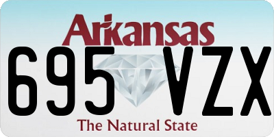 AR license plate 695VZX