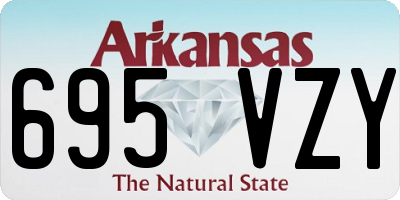 AR license plate 695VZY