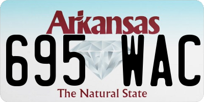 AR license plate 695WAC