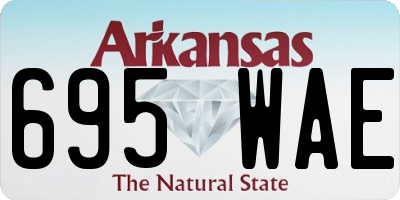 AR license plate 695WAE
