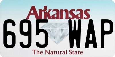 AR license plate 695WAP
