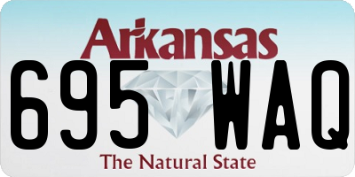 AR license plate 695WAQ