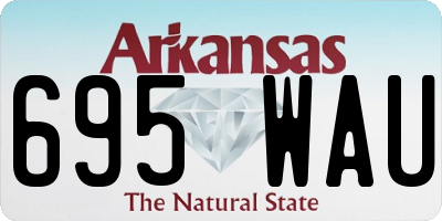 AR license plate 695WAU