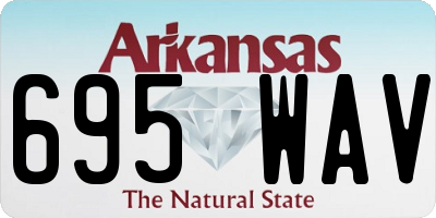 AR license plate 695WAV