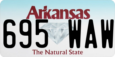 AR license plate 695WAW