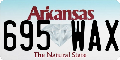 AR license plate 695WAX