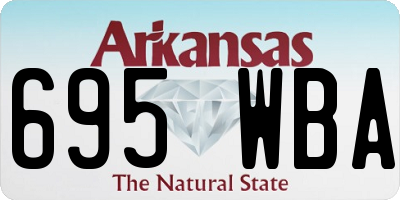 AR license plate 695WBA