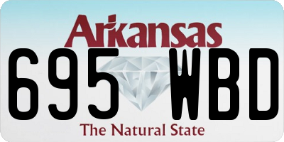 AR license plate 695WBD
