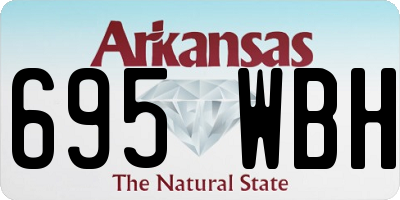 AR license plate 695WBH