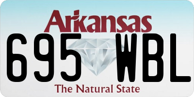 AR license plate 695WBL