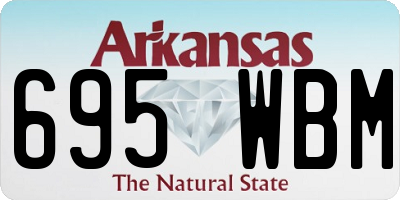 AR license plate 695WBM