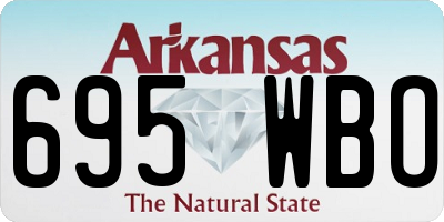 AR license plate 695WBO