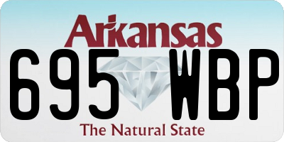 AR license plate 695WBP